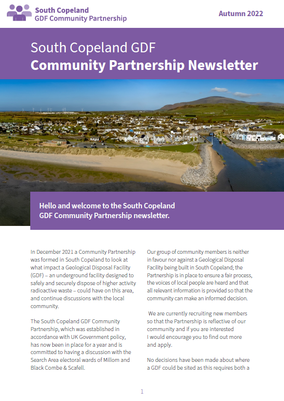 South Copeland GDF Community Partnership thumbnail